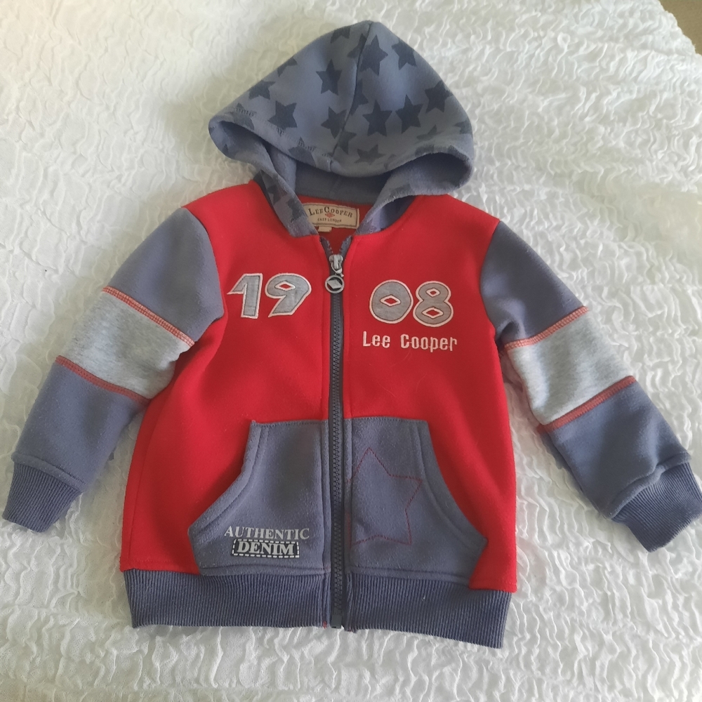 🔥LEE COOPER🩵Children's Full Zip Hoodie 24 Month/2T Bundle